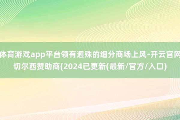 体育游戏app平台领有迥殊的细分商场上风-开云官网切尔西赞助商(2024已更新(最新/官方/入口)